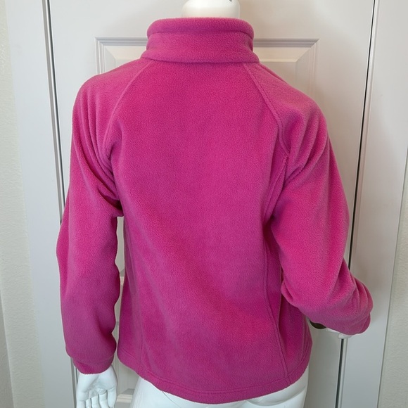 Columbia girls pink full zip fleece jacket size L ( 14-16 girls) - Picture 5 of 9